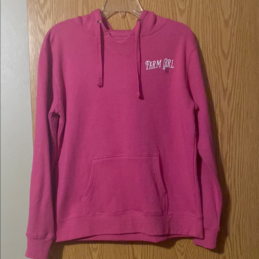 Pink ‘Farm Girl’ Hoodie Sweater